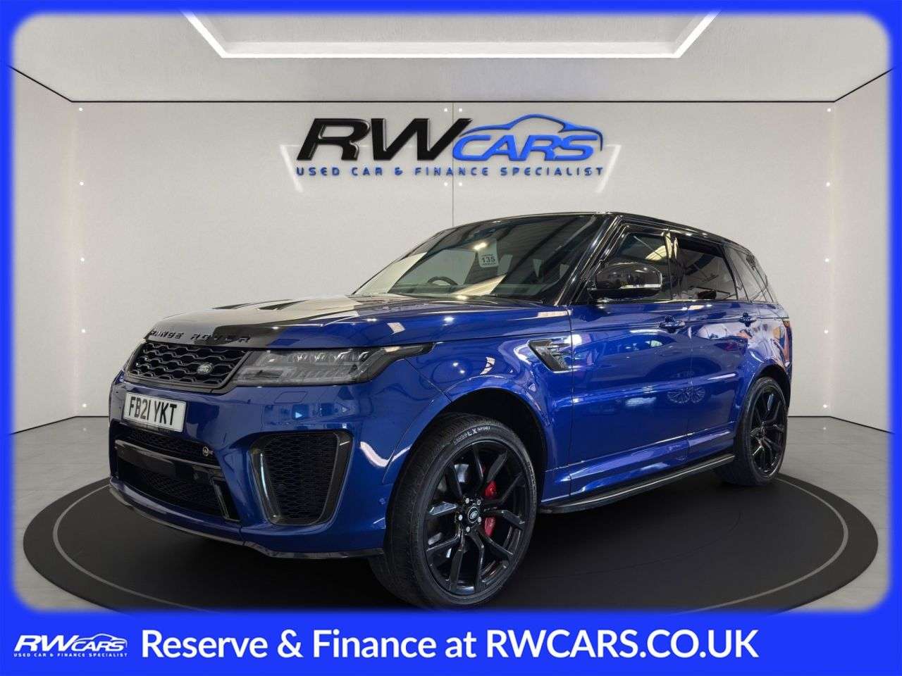 A 2021 LAND ROVER RANGE ROVER SPORT 5.0 P575 V8 SVR Carbon Edition SUV 5dr Petrol Auto 4WD Euro 6 (s/s) (575 ps A 2021 LAND ROVER RANGE ROVER SPORT 5.0 P575 V8 SVR Carbon Edition SUV 5dr Petrol Auto 4WD Euro 6 (s/s) (575 ps