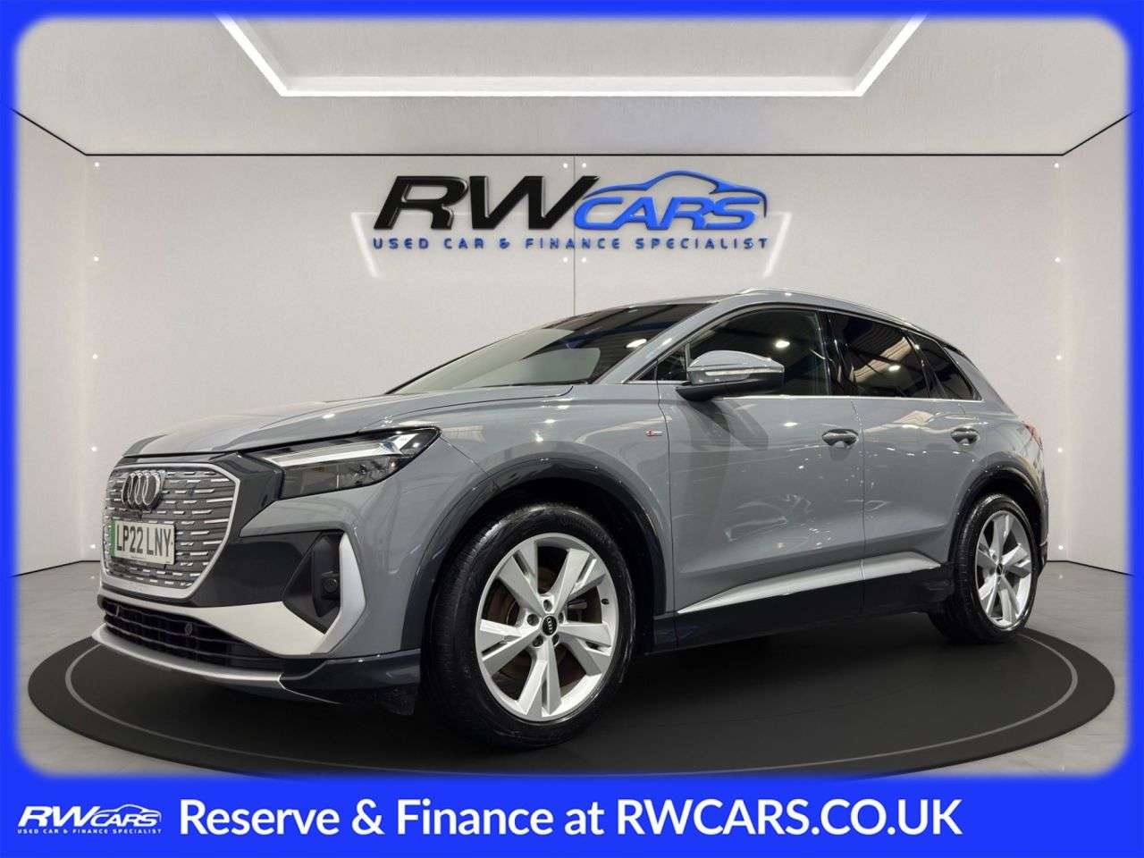 A 2022 AUDI Q4 E-TRON 35 S line SUV 5dr Electric Auto 55kWh (170 ps) A 2022 AUDI Q4 E-TRON 35 S line SUV 5dr Electric Auto 55kWh (170 ps)