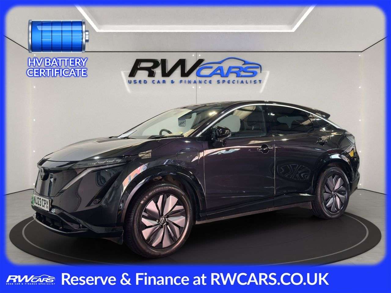 A 2023 NISSAN ARIYA 63kWh Advance SUV 5dr Electric Auto 7.4kW Charger (217 ps) A 2023 NISSAN ARIYA 63kWh Advance SUV 5dr Electric Auto 7.4kW Charger (217 ps)