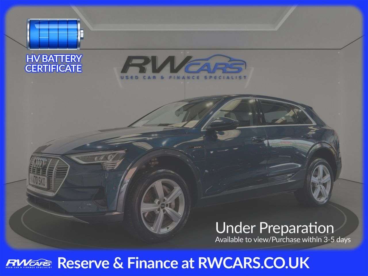 A 2020 AUDI E-TRON 50 Technik SUV 5dr Electric Auto quattro 71.2kWh (313 ps) A 2020 AUDI E-TRON 50 Technik SUV 5dr Electric Auto quattro 71.2kWh (313 ps)