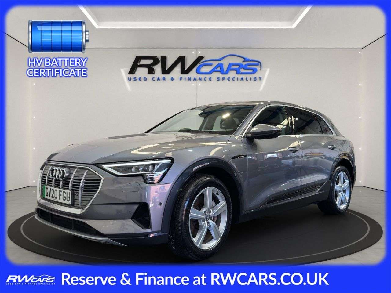 A 2020 AUDI E-TRON 50 Technik SUV 5dr Electric Auto quattro 71.2kWh (313 ps) A 2020 AUDI E-TRON 50 Technik SUV 5dr Electric Auto quattro 71.2kWh (313 ps)