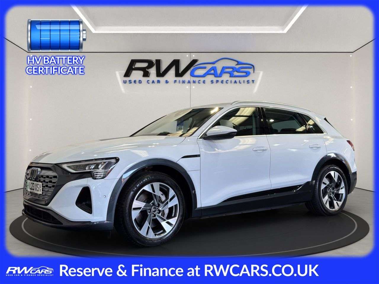 A 2023 AUDI Q8 E-TRON 50 Sport SUV 5dr Electric Auto quattro 95kWh (11kW Charger) (340 ps) A 2023 AUDI Q8 E-TRON 50 Sport SUV 5dr Electric Auto quattro 95kWh (11kW Charger) (340 ps)