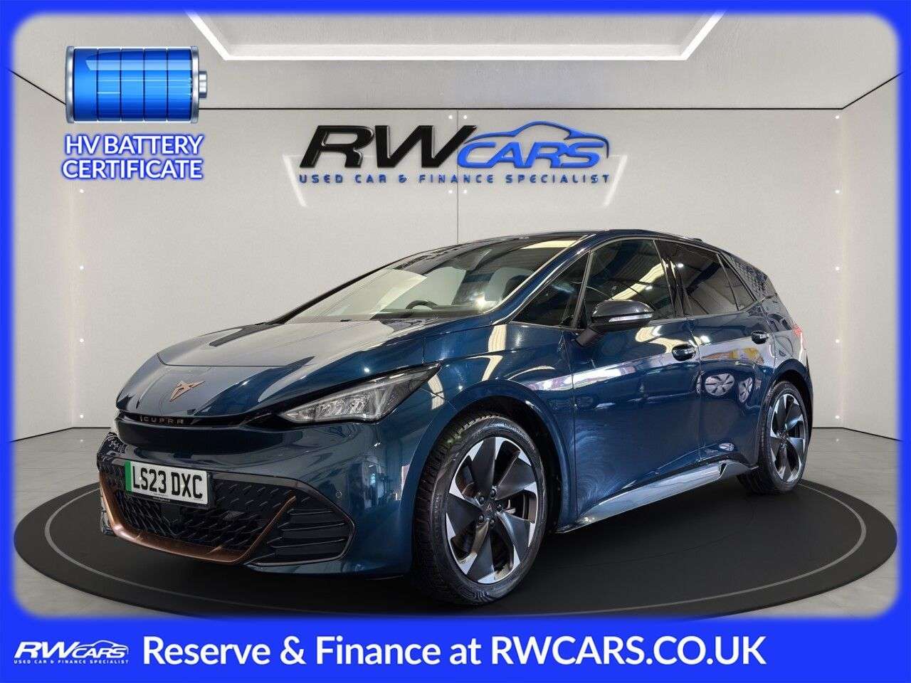 A 2023 CUPRA BORN 58kWh V2 Hatchback 5dr Electric Auto (204 ps) A 2023 CUPRA BORN 58kWh V2 Hatchback 5dr Electric Auto (204 ps)