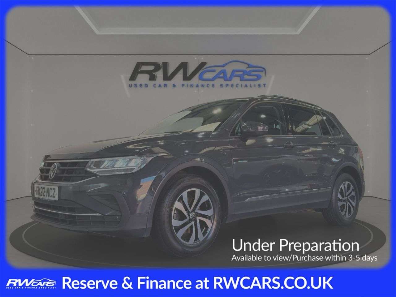 A 2022 VOLKSWAGEN TIGUAN 1.5 TSI Active SUV 5dr Petrol Manual Euro 6 (s/s) (150 ps) A 2022 VOLKSWAGEN TIGUAN 1.5 TSI Active SUV 5dr Petrol Manual Euro 6 (s/s) (150 ps)