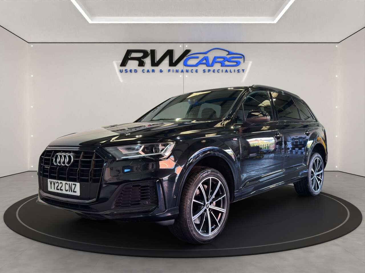 A 2022 AUDI Q7 3.0 TFSI V6 55 Black Edition SUV 5dr Petrol Tiptronic quattro Euro 6 (s/s) A 2022 AUDI Q7 3.0 TFSI V6 55 Black Edition SUV 5dr Petrol Tiptronic quattro Euro 6 (s/s)