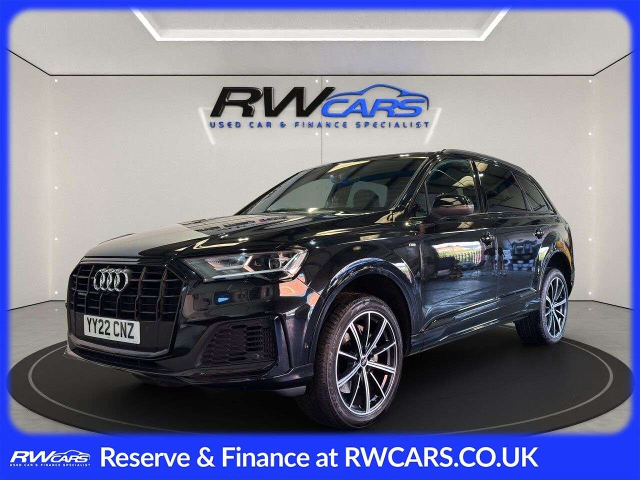 A 2022 AUDI Q7 3.0 TFSI V6 55 Black Edition SUV 5dr Petrol Tiptronic quattro Euro 6 (s/s) A 2022 AUDI Q7 3.0 TFSI V6 55 Black Edition SUV 5dr Petrol Tiptronic quattro Euro 6 (s/s)