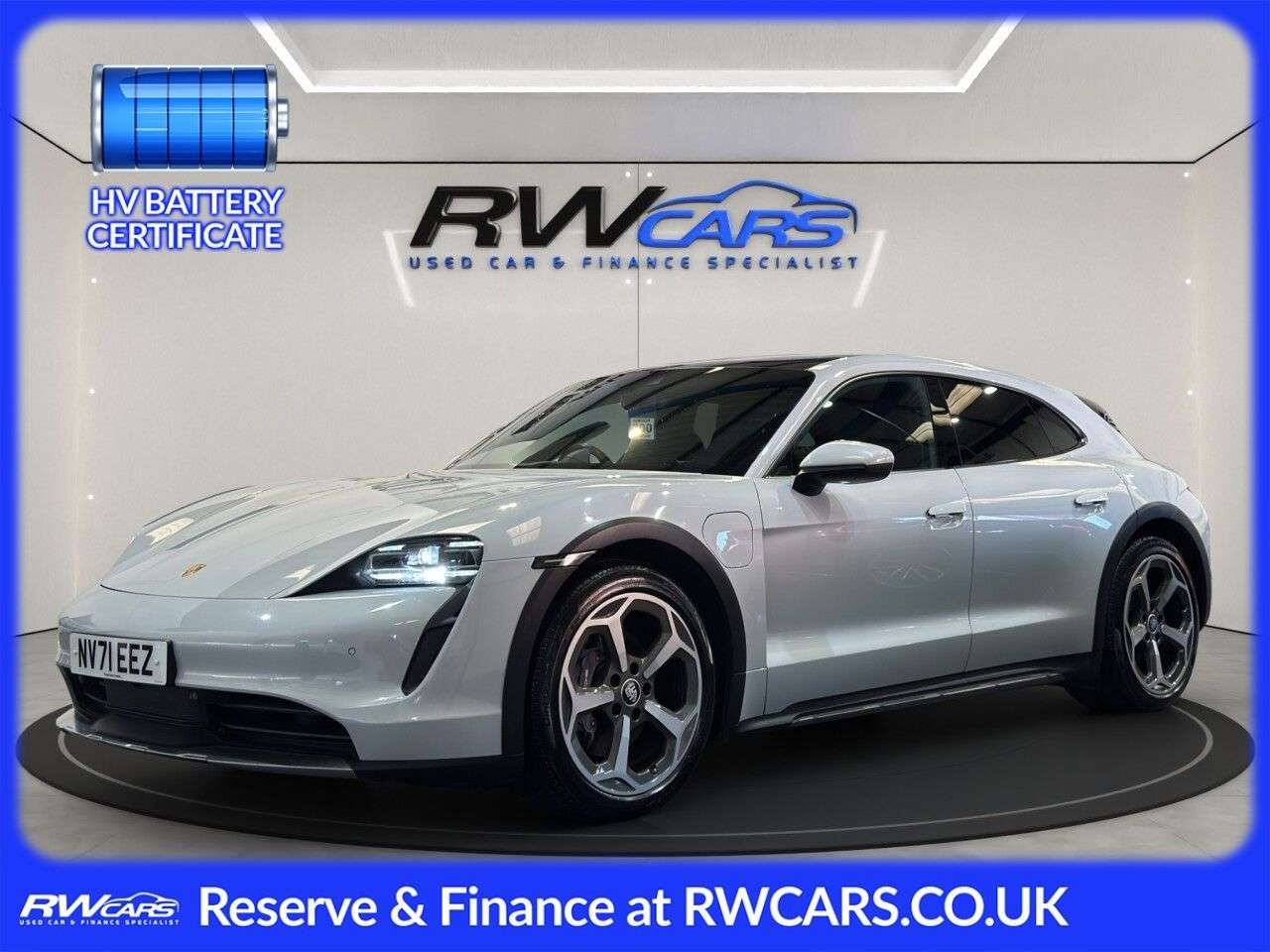 A 2021 PORSCHE TAYCAN Performance Plus 93.4kWh 4 Cross Turismo 5dr Electric Auto 4WD (11kW Charge A 2021 PORSCHE TAYCAN Performance Plus 93.4kWh 4 Cross Turismo 5dr Electric Auto 4WD (11kW Charge