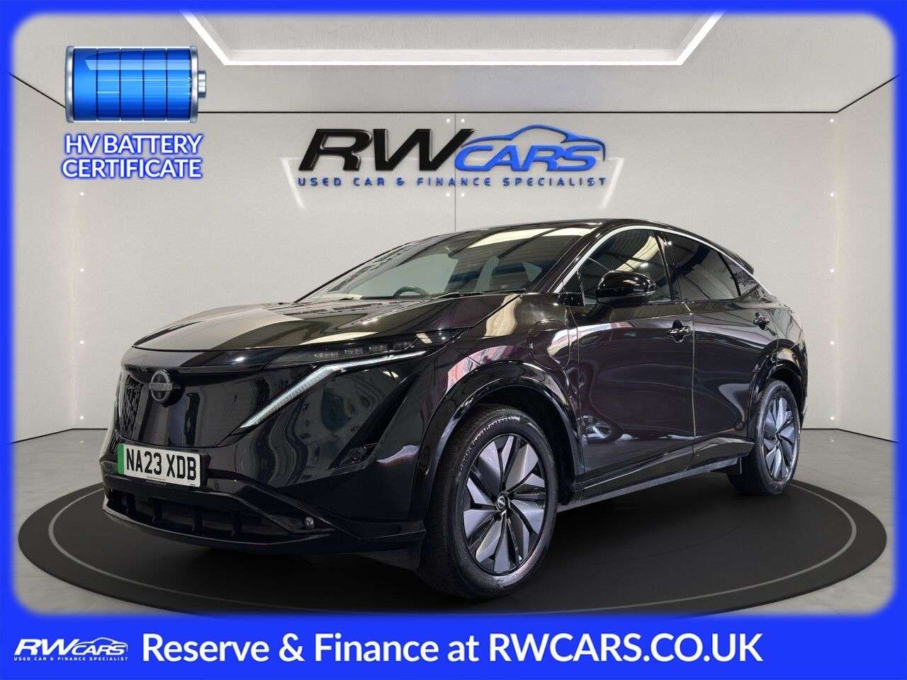 A 2023 NISSAN ARIYA 63kWh Advance SUV 5dr Electric Auto 7.4kW Charger (217 ps) A 2023 NISSAN ARIYA 63kWh Advance SUV 5dr Electric Auto 7.4kW Charger (217 ps)