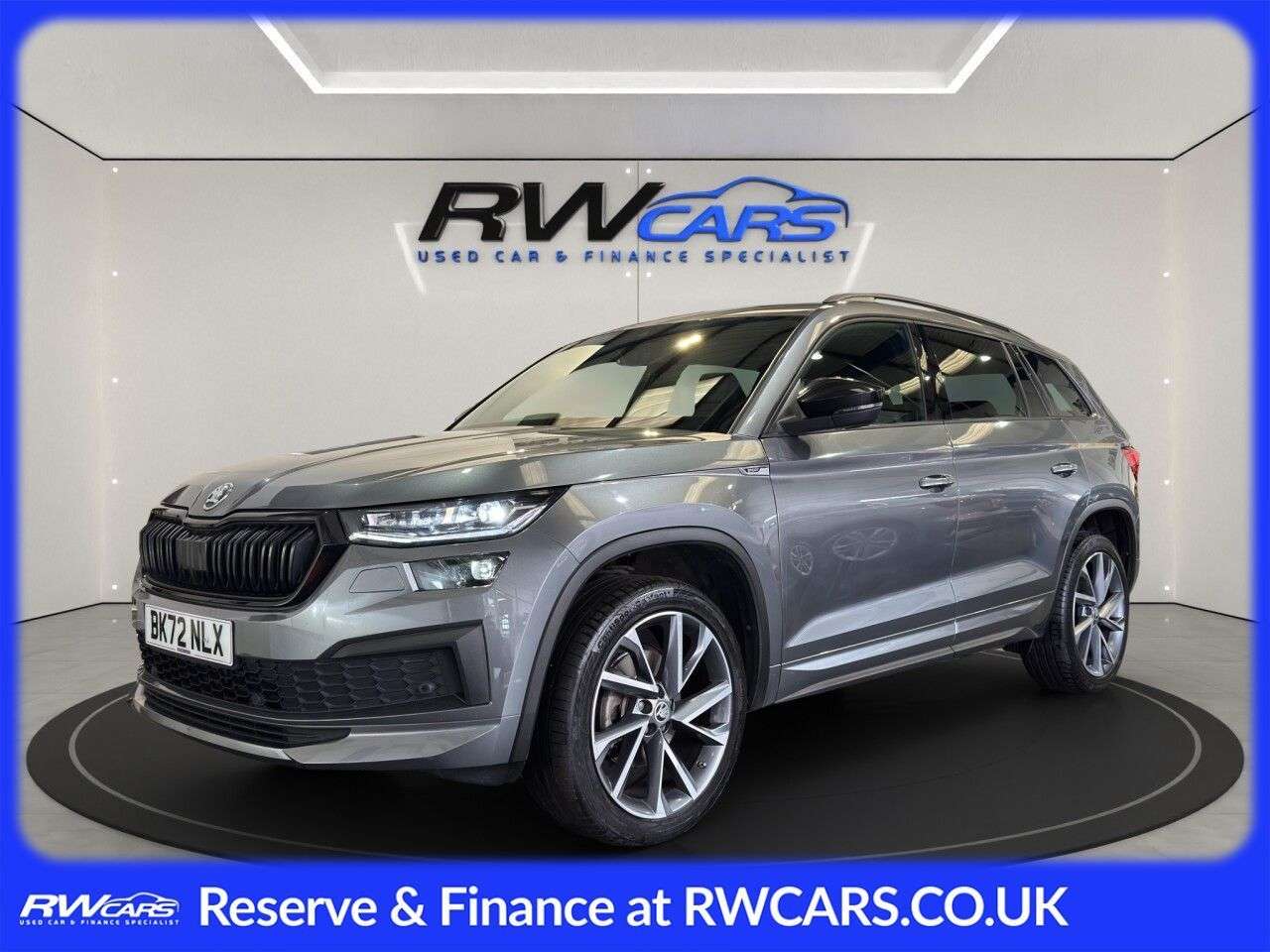 A 2022 SKODA KODIAQ 1.5 TSI ACT SportLine SUV 5dr Petrol DSG Euro 6 (s/s) (7 Seat) (150 ps) A 2022 SKODA KODIAQ 1.5 TSI ACT SportLine SUV 5dr Petrol DSG Euro 6 (s/s) (7 Seat) (150 ps)