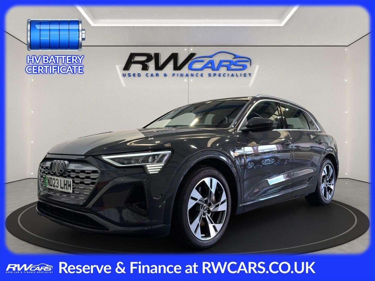 A 2023 AUDI Q8 E-TRON 50 Sport SUV 5dr Electric Auto quattro 95kWh (11kW Charger) (340 ps) A 2023 AUDI Q8 E-TRON 50 Sport SUV 5dr Electric Auto quattro 95kWh (11kW Charger) (340 ps)