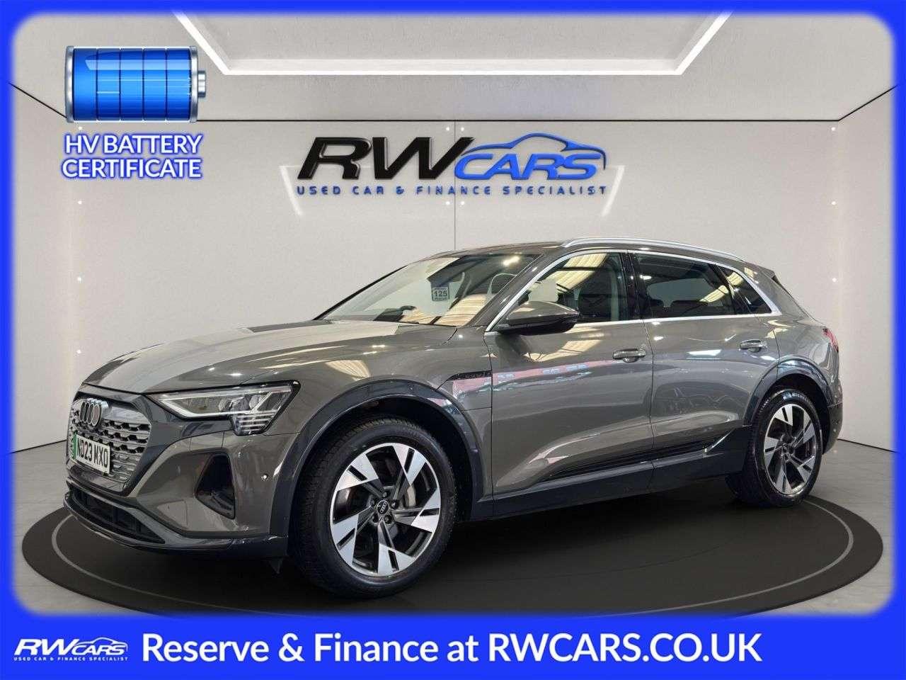A 2023 AUDI Q8 E-TRON 50 Sport SUV 5dr Electric Auto quattro 95kWh (11kW Charger) (340 ps) A 2023 AUDI Q8 E-TRON 50 Sport SUV 5dr Electric Auto quattro 95kWh (11kW Charger) (340 ps)