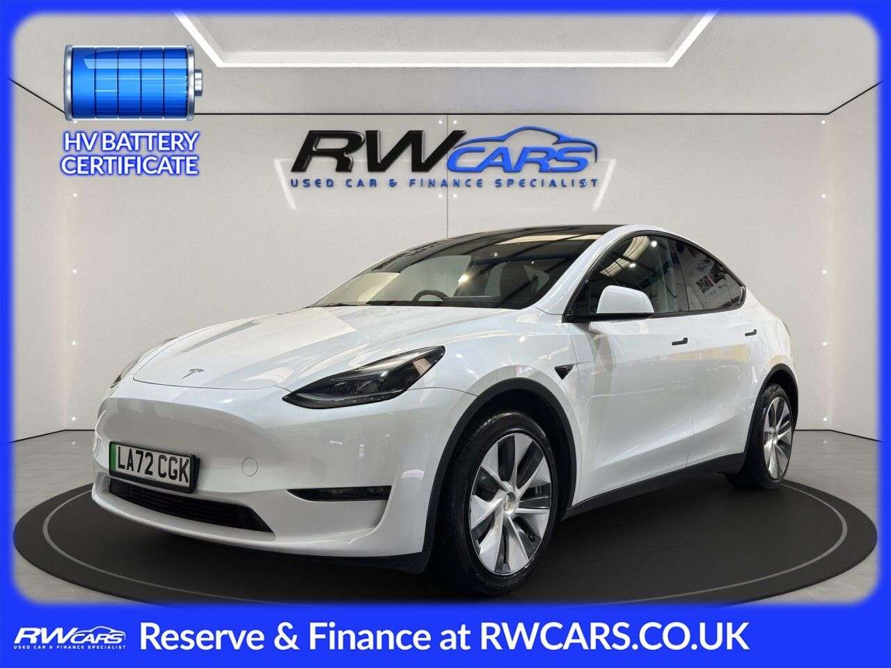 A 2022 TESLA MODEL Y (Dual Motor) Long Range SUV 5dr Electric Auto 4WDE (384 bhp) A 2022 TESLA MODEL Y (Dual Motor) Long Range SUV 5dr Electric Auto 4WDE (384 bhp)