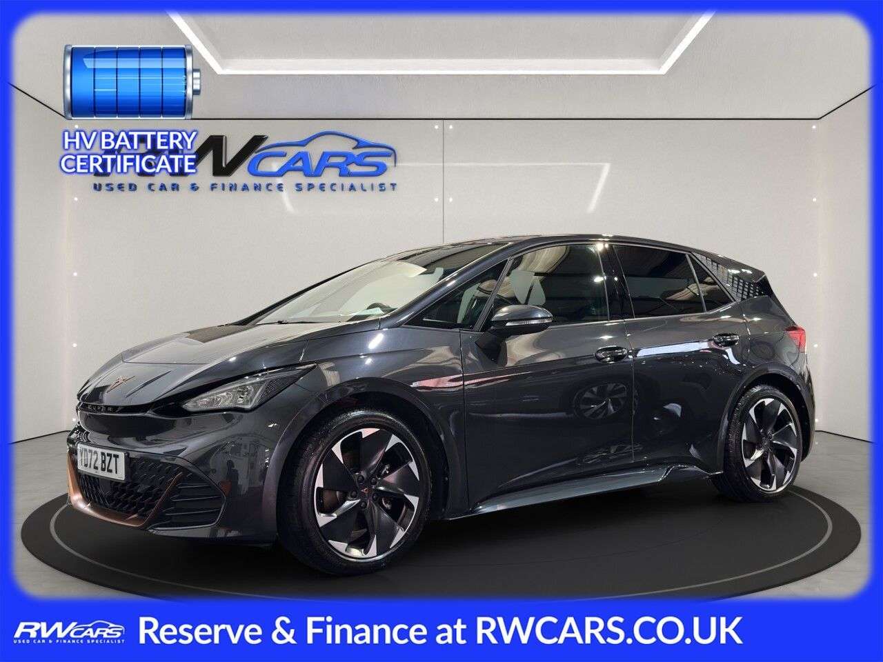 A 2022 CUPRA BORN 58kWh V2 Hatchback 5dr Electric Auto (204 ps) A 2022 CUPRA BORN 58kWh V2 Hatchback 5dr Electric Auto (204 ps)