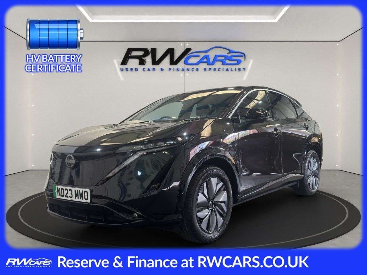 A 2023 NISSAN ARIYA 63kWh Advance SUV 5dr Electric Auto 7.4kW Charger (217 ps) A 2023 NISSAN ARIYA 63kWh Advance SUV 5dr Electric Auto 7.4kW Charger (217 ps)