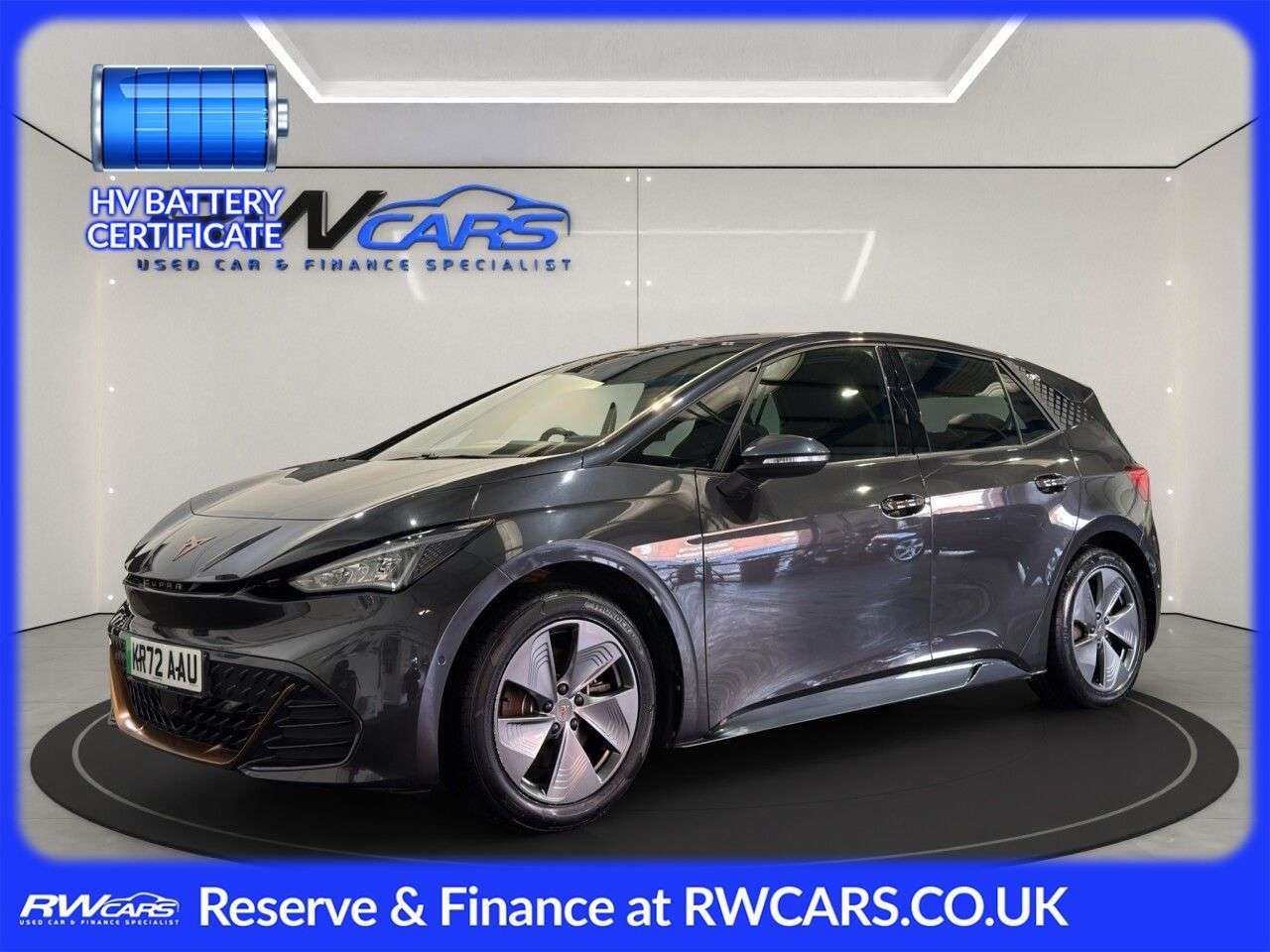 A 2022 CUPRA BORN 58kWh V1 Hatchback 5dr Electric Auto (204 ps) A 2022 CUPRA BORN 58kWh V1 Hatchback 5dr Electric Auto (204 ps)