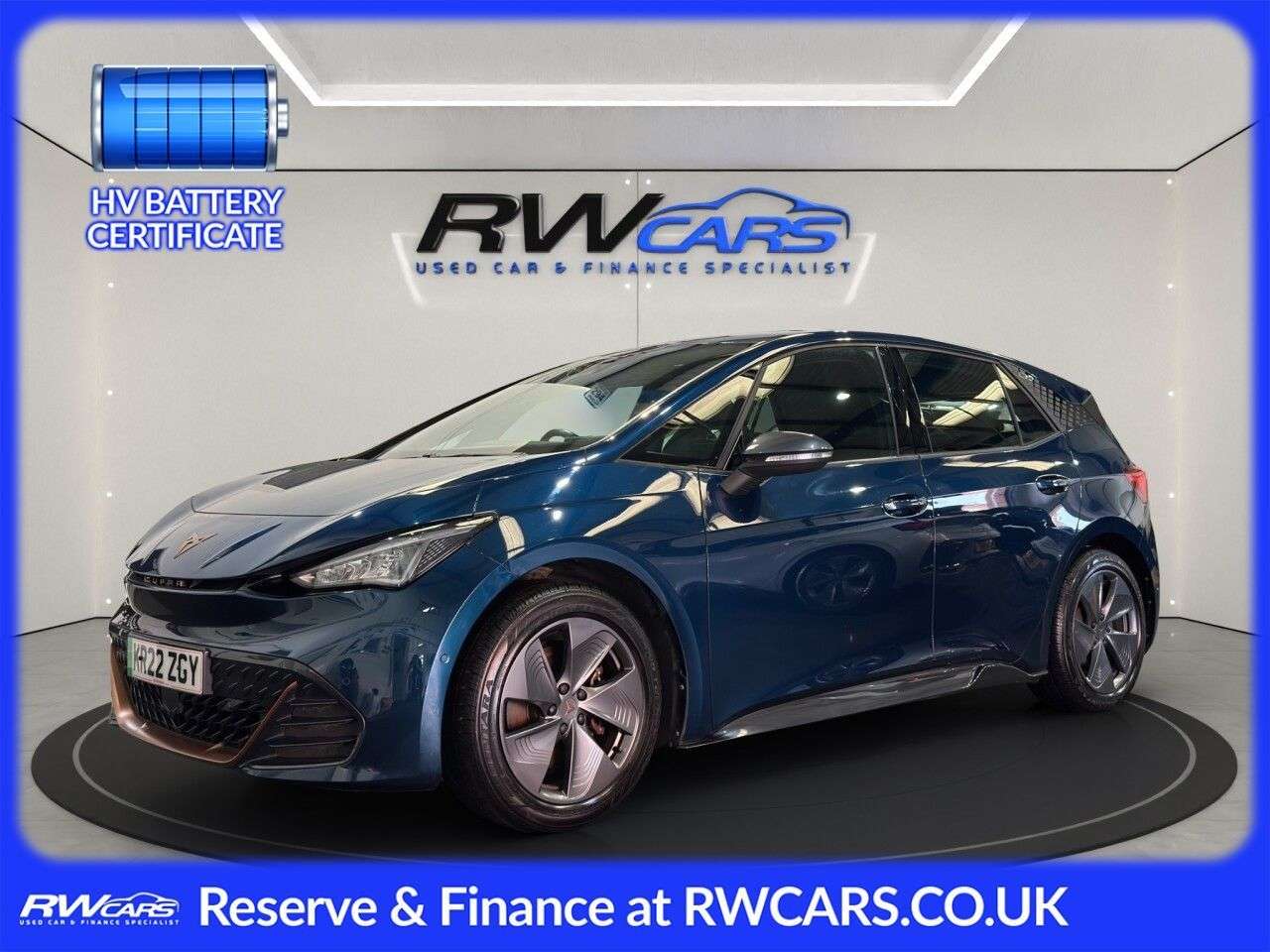 A 2022 CUPRA BORN 58kWh V1 Hatchback 5dr Electric Auto (204 ps) A 2022 CUPRA BORN 58kWh V1 Hatchback 5dr Electric Auto (204 ps)