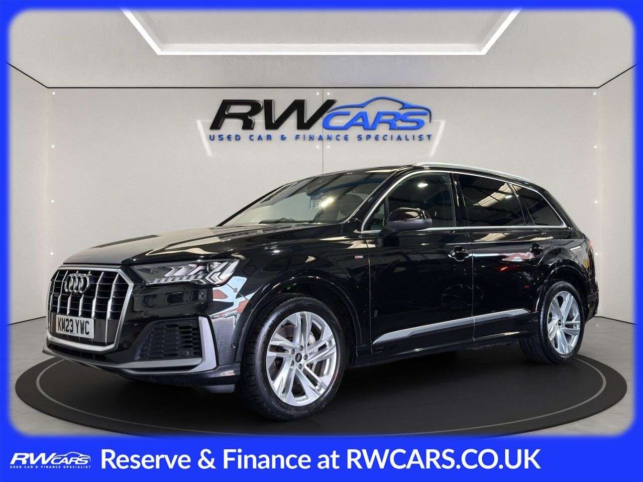 A 2023 AUDI Q7 3.0 TFSI V6 55 S line SUV 5dr Petrol Tiptronic quattro Euro 6 (s/s) (340 ps A 2023 AUDI Q7 3.0 TFSI V6 55 S line SUV 5dr Petrol Tiptronic quattro Euro 6 (s/s) (340 ps