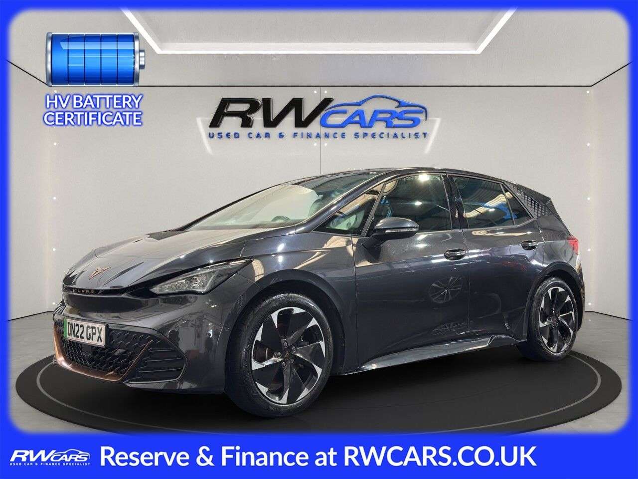 A 2022 CUPRA BORN 58kWh V1 Hatchback 5dr Electric Auto (204 ps) A 2022 CUPRA BORN 58kWh V1 Hatchback 5dr Electric Auto (204 ps)