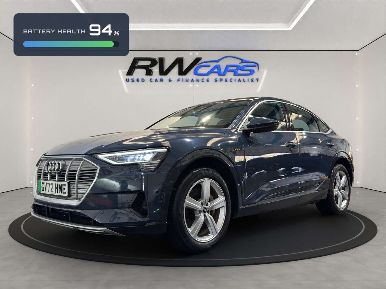 A 2022 AUDI E-TRON 50 Technik Sportback 5dr Electric Auto quattro 71.2kWh (11kW Charger) (313 A 2022 AUDI E-TRON 50 Technik Sportback 5dr Electric Auto quattro 71.2kWh (11kW Charger) (313