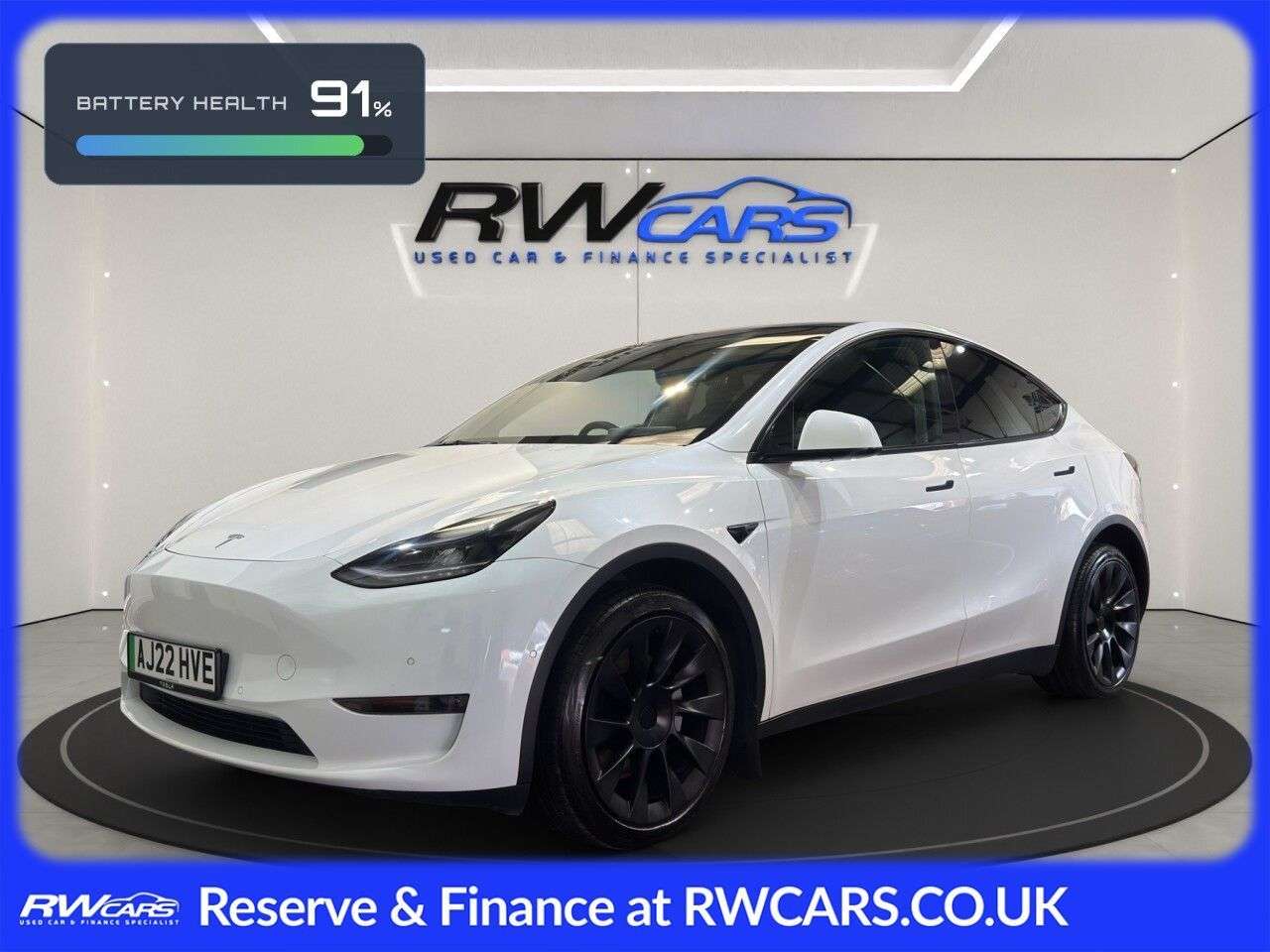 A 2022 TESLA MODEL Y (Dual Motor) Long Range SUV 5dr Electric Auto 4WDE (384 bhp) A 2022 TESLA MODEL Y (Dual Motor) Long Range SUV 5dr Electric Auto 4WDE (384 bhp)