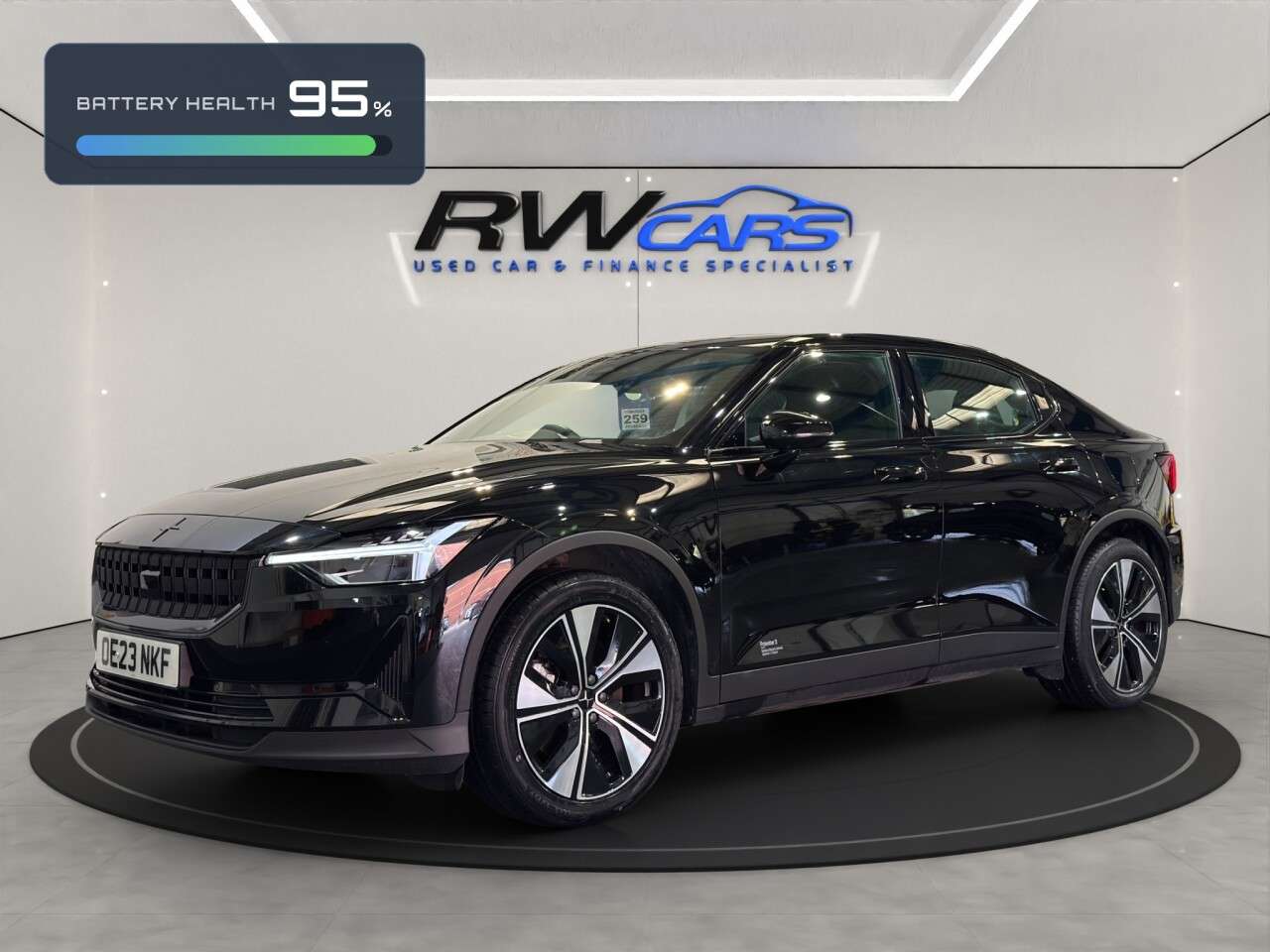 A 2023 POLESTAR POLESTAR 2 Single Motor 69kWh Standard Range Fastback 5dr Electric Auto FWD (231 ps) A 2023 POLESTAR POLESTAR 2 Single Motor 69kWh Standard Range Fastback 5dr Electric Auto FWD (231 ps)
