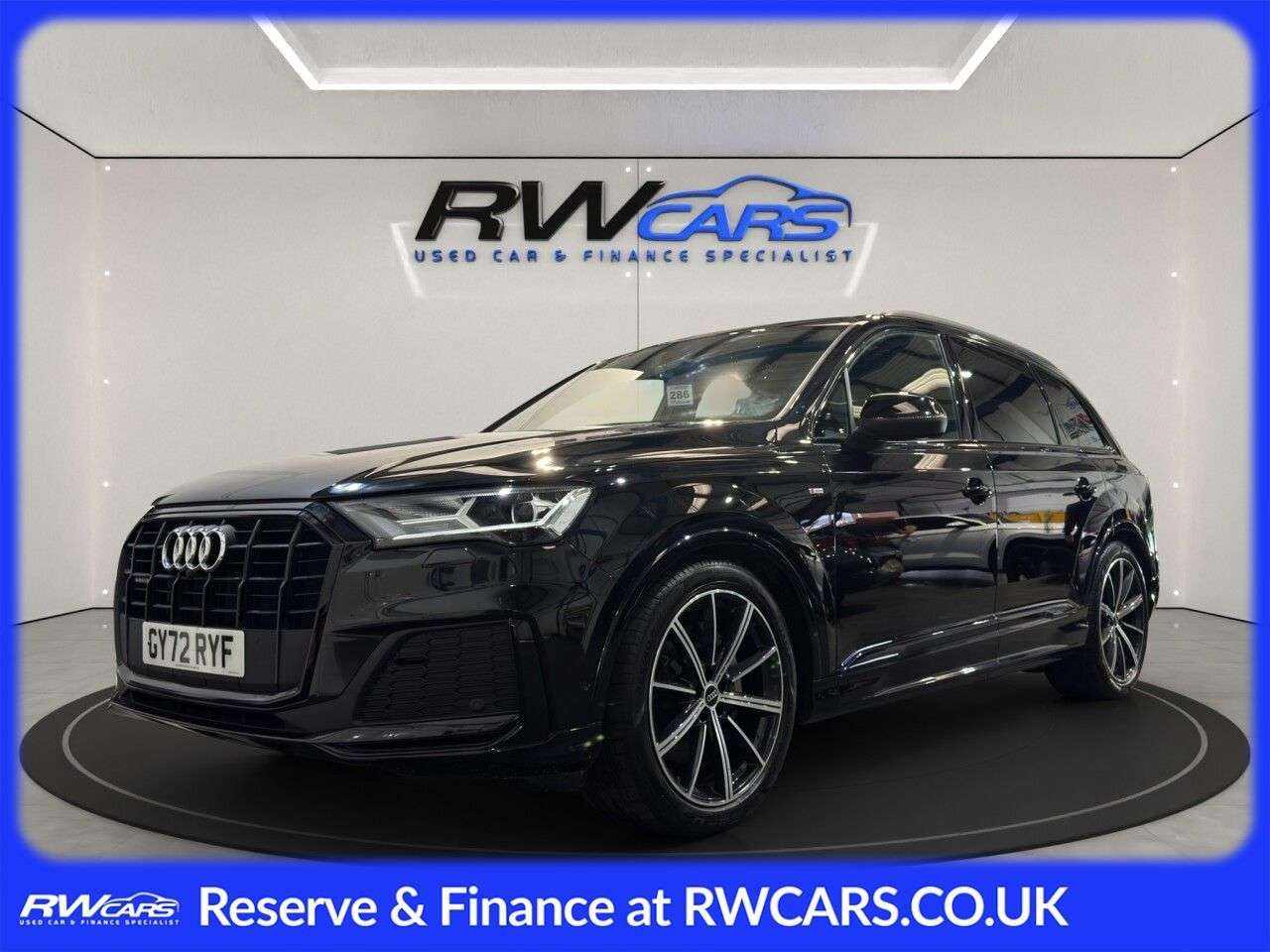 A 2022 AUDI Q7 3.0 TFSI V6 55 Black Edition SUV 5dr Petrol Tiptronic quattro Euro 6 (s/s) A 2022 AUDI Q7 3.0 TFSI V6 55 Black Edition SUV 5dr Petrol Tiptronic quattro Euro 6 (s/s)