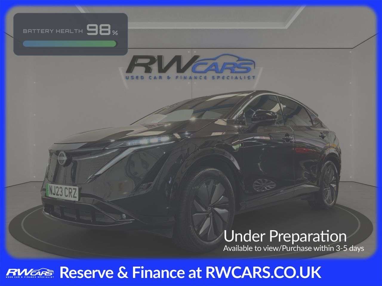 A 2023 NISSAN ARIYA 63kWh Advance SUV 5dr Electric Auto 7.4kW Charger (217 ps) A 2023 NISSAN ARIYA 63kWh Advance SUV 5dr Electric Auto 7.4kW Charger (217 ps)