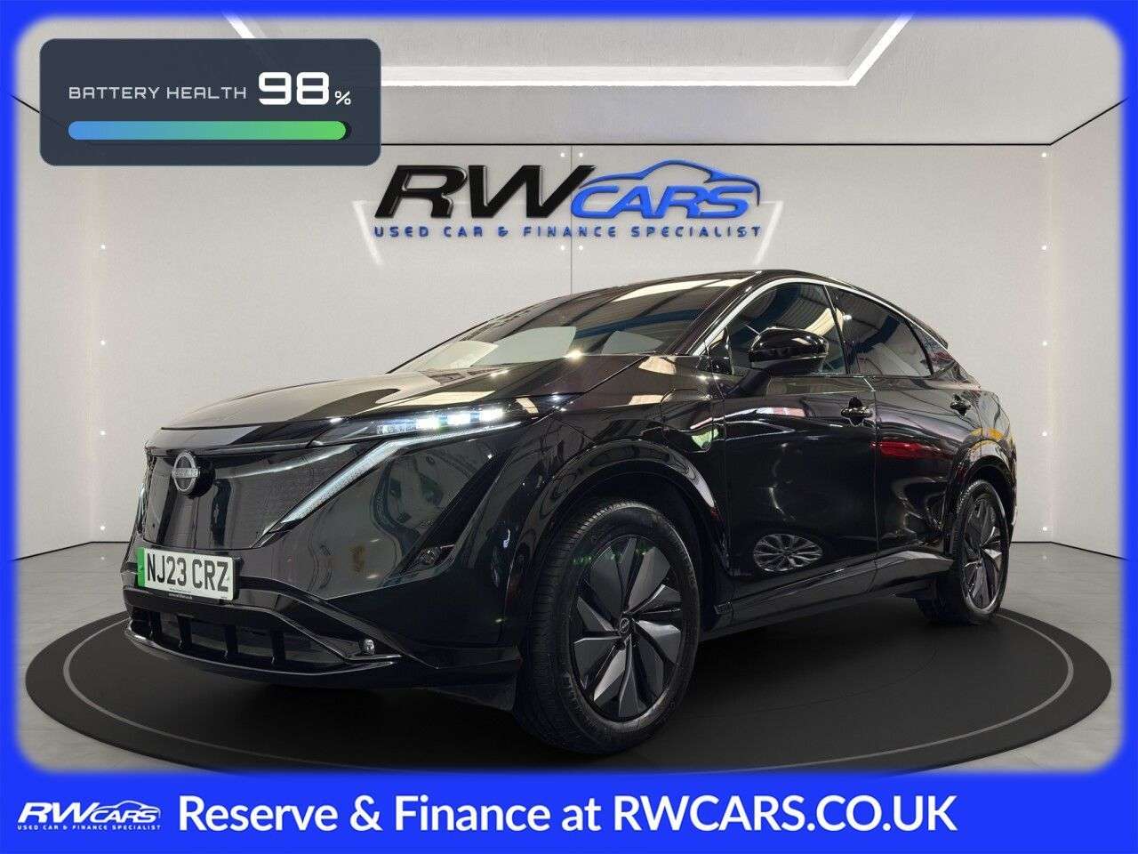 A 2023 NISSAN ARIYA 63kWh Advance SUV 5dr Electric Auto 7.4kW Charger (217 ps) A 2023 NISSAN ARIYA 63kWh Advance SUV 5dr Electric Auto 7.4kW Charger (217 ps)