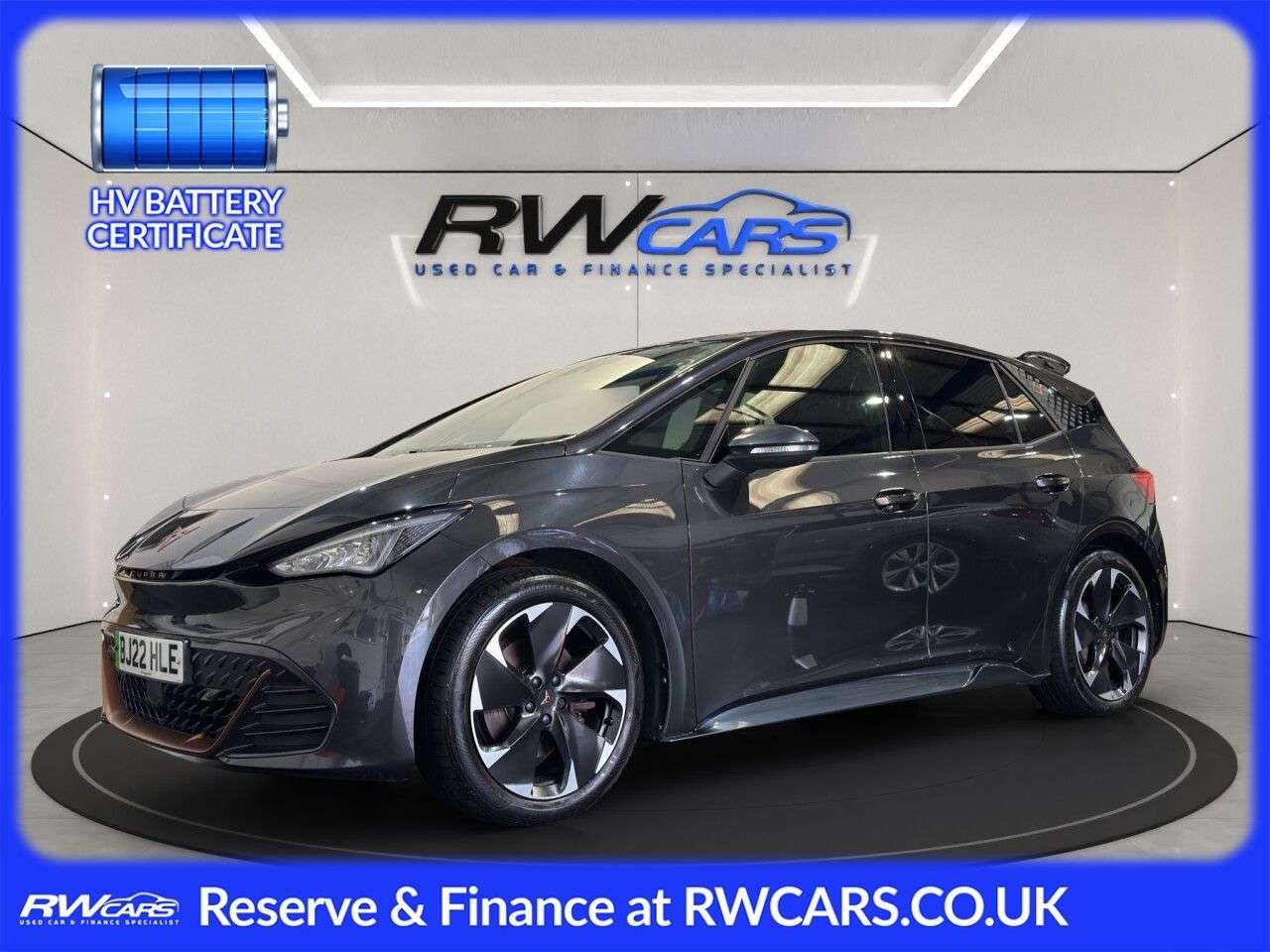 A 2022 CUPRA BORN 58kWh V2 Hatchback 5dr Electric Auto (204 ps) A 2022 CUPRA BORN 58kWh V2 Hatchback 5dr Electric Auto (204 ps)