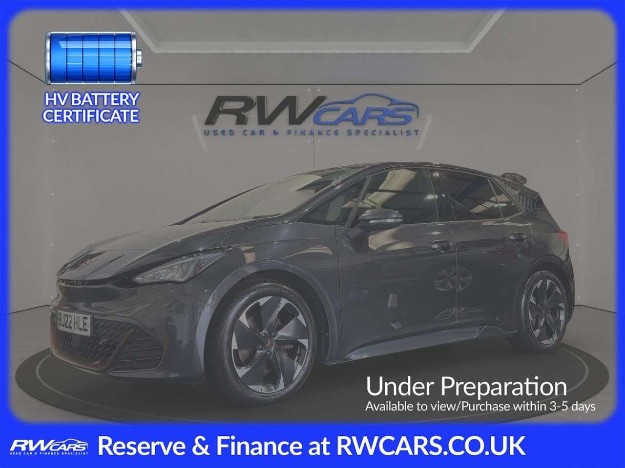 A 2022 CUPRA BORN 58kWh V2 Hatchback 5dr Electric Auto (204 ps) A 2022 CUPRA BORN 58kWh V2 Hatchback 5dr Electric Auto (204 ps)