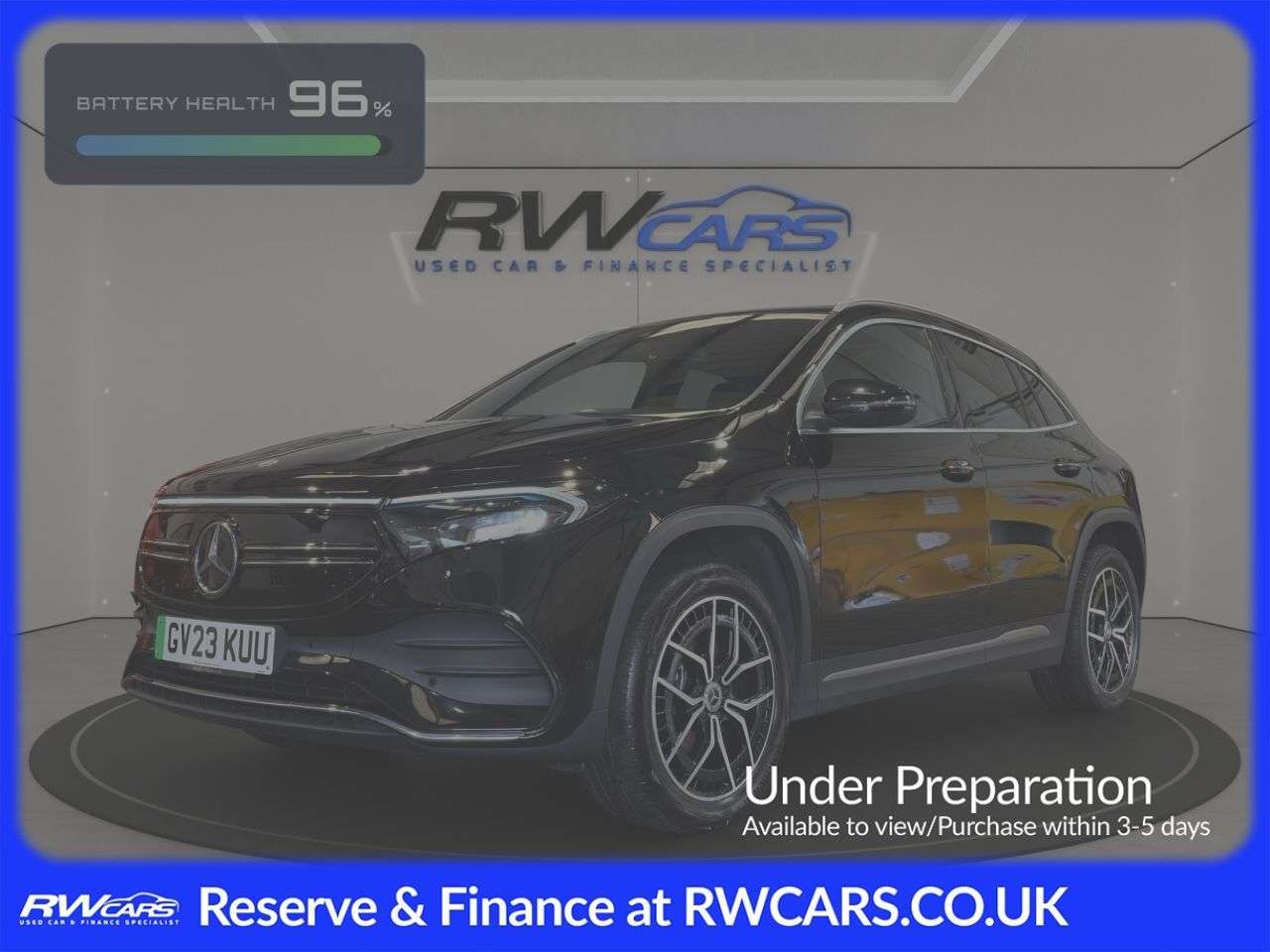 A 2023 MERCEDES-BENZ EQA EQA 300 66.5kWh AMG Line (Premium) SUV 5dr Electric Auto 4MATIC (228 ps) A 2023 MERCEDES-BENZ EQA EQA 300 66.5kWh AMG Line (Premium) SUV 5dr Electric Auto 4MATIC (228 ps)