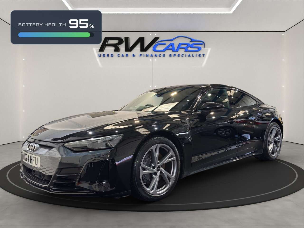 A 2024 AUDI E-TRON GT 93.4kWh Saloon 4dr Electric Auto quattro (476 ps) A 2024 AUDI E-TRON GT 93.4kWh Saloon 4dr Electric Auto quattro (476 ps)