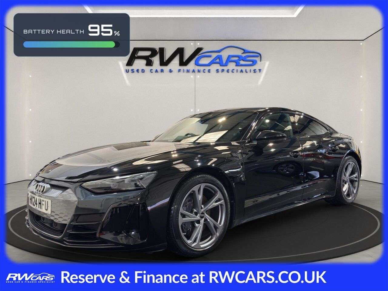 A 2024 AUDI E-TRON GT 93.4kWh Saloon 4dr Electric Auto quattro (476 ps) A 2024 AUDI E-TRON GT 93.4kWh Saloon 4dr Electric Auto quattro (476 ps)