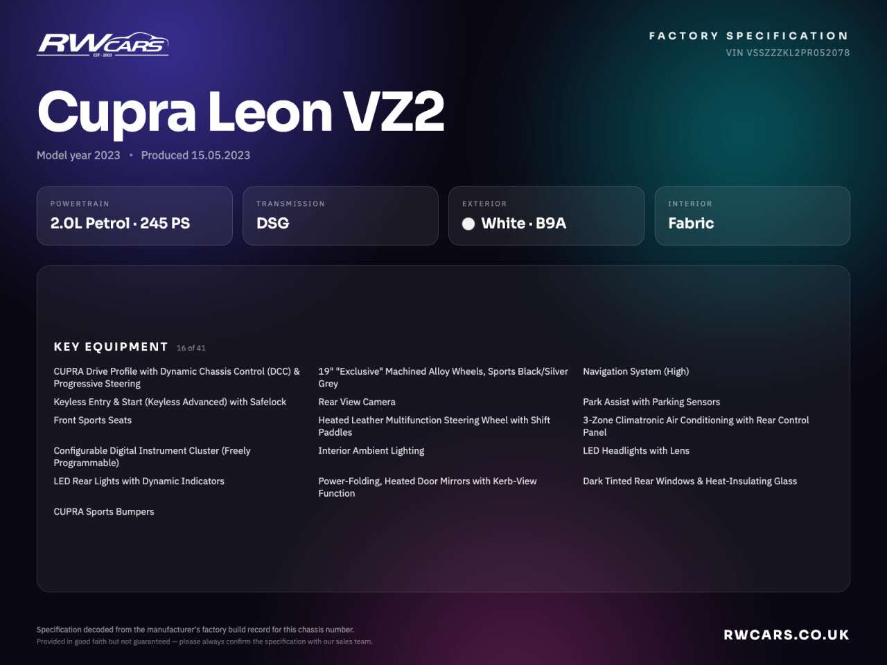 2023 CUPRA LEON 2023 CUPRA LEON
