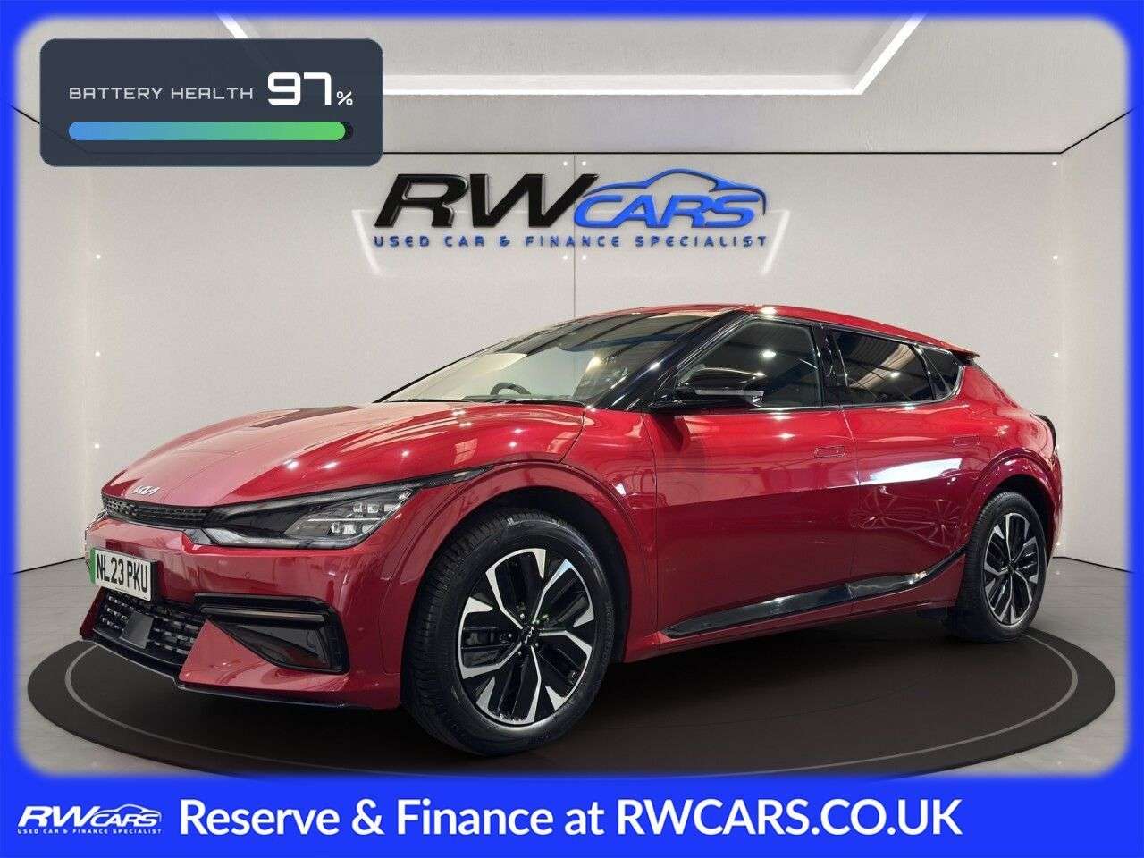 A 2023 KIA EV6 77.4kWh GT-Line Hatchback 5dr Electric Auto (225 bhp) A 2023 KIA EV6 77.4kWh GT-Line Hatchback 5dr Electric Auto (225 bhp)