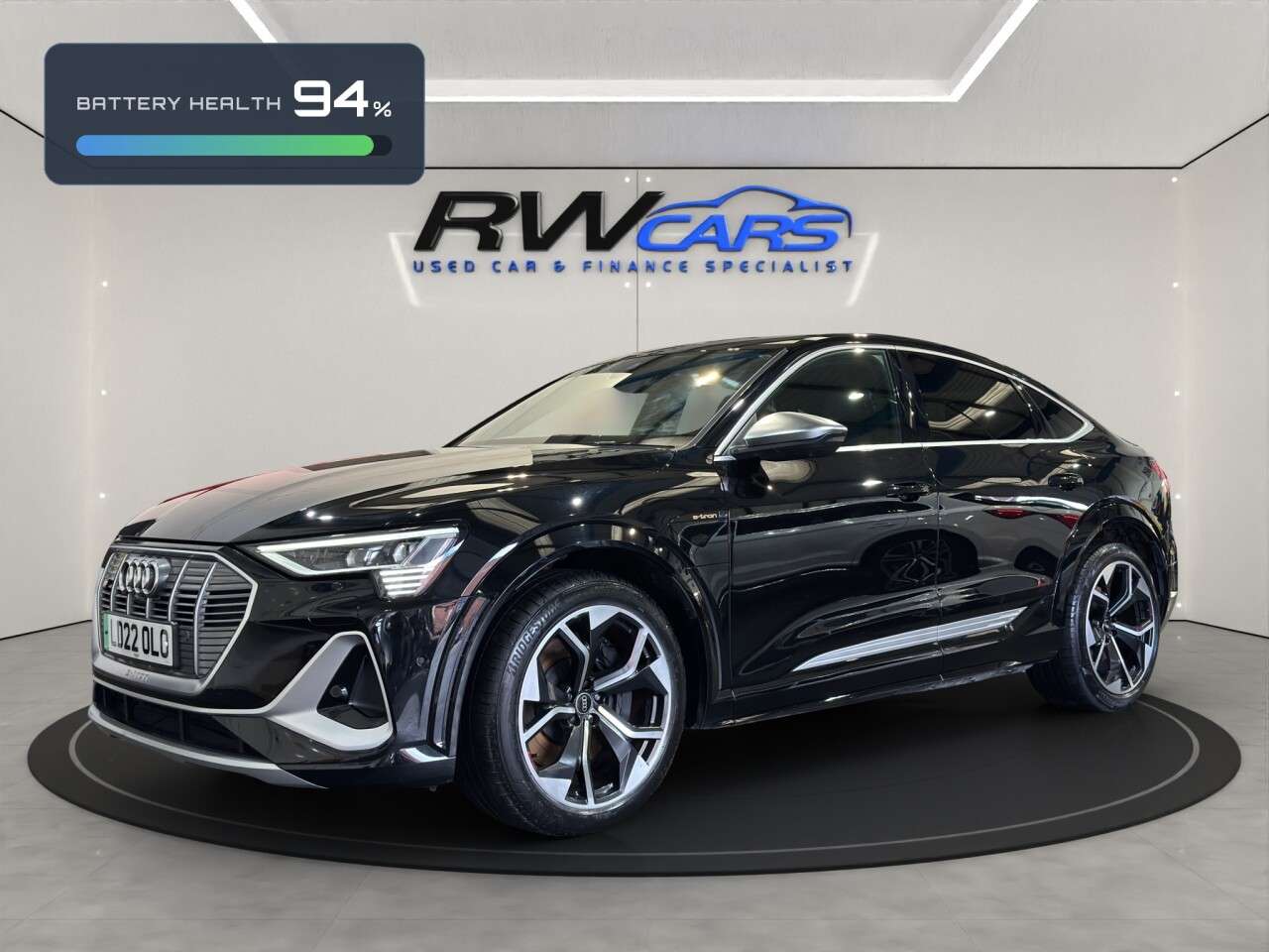 A 2022 AUDI E-TRON S Sportback 5dr Electric Auto quattro 95kWh (11kW Charger) (503 ps) A 2022 AUDI E-TRON S Sportback 5dr Electric Auto quattro 95kWh (11kW Charger) (503 ps)