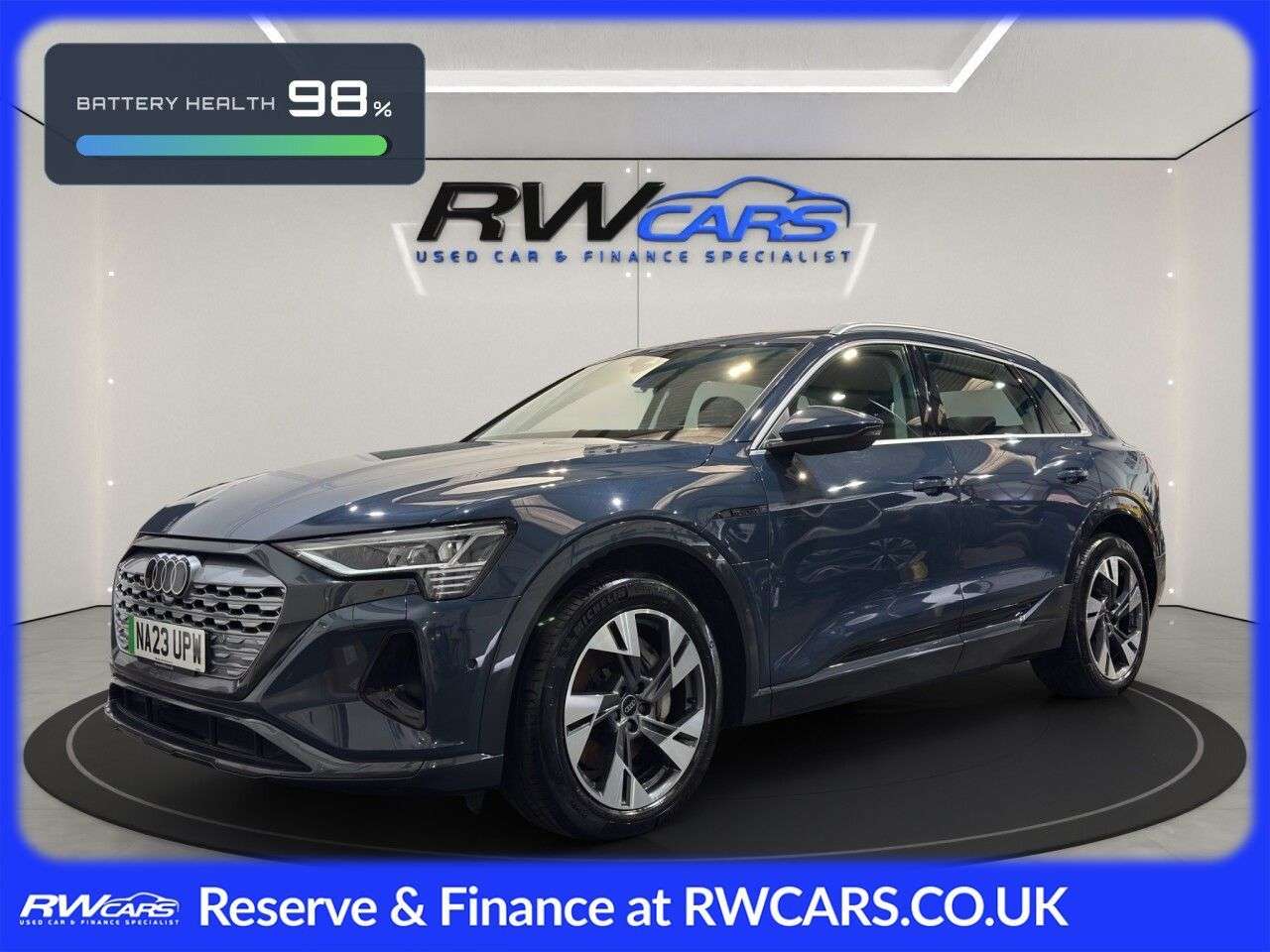 A 2023 AUDI Q8 E-TRON 50 Sport SUV 5dr Electric Auto quattro 95kWh (11kW Charger) (340 ps) A 2023 AUDI Q8 E-TRON 50 Sport SUV 5dr Electric Auto quattro 95kWh (11kW Charger) (340 ps)