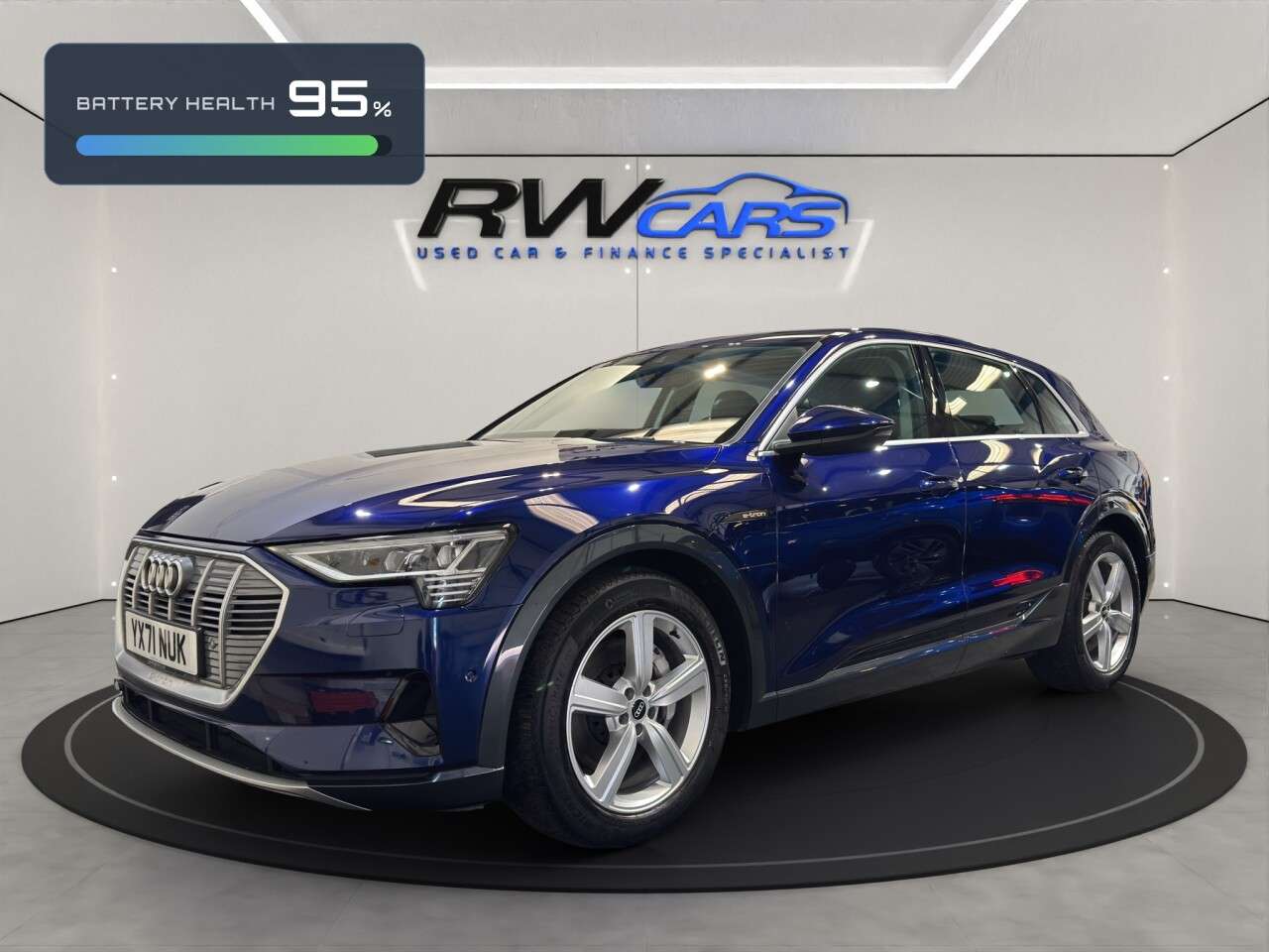 A 2021 AUDI E-TRON 50 Technik SUV 5dr Electric Auto quattro 71.2kWh (11kW Charger) (313 ps) A 2021 AUDI E-TRON 50 Technik SUV 5dr Electric Auto quattro 71.2kWh (11kW Charger) (313 ps)