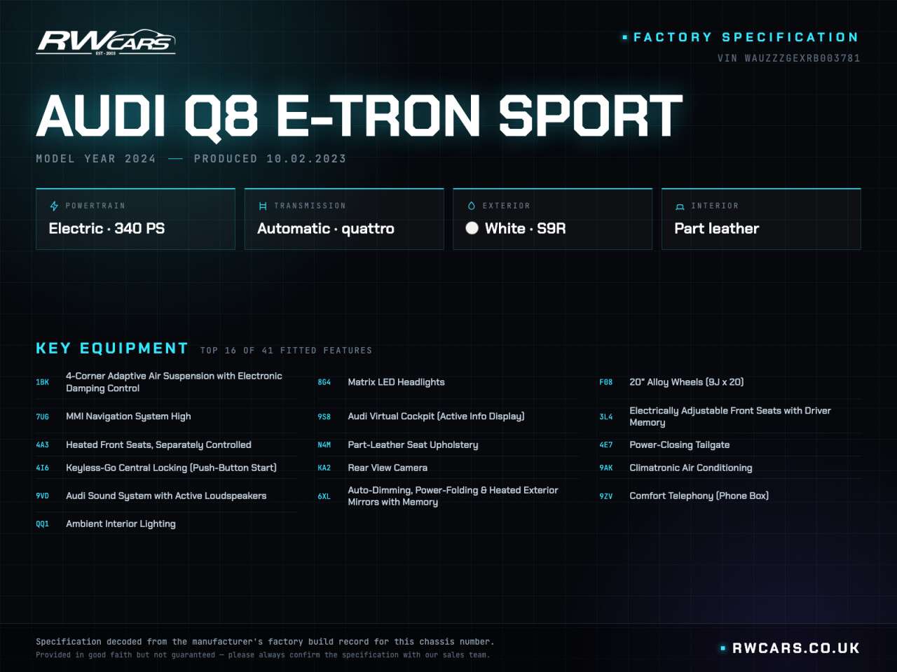 2023 AUDI Q8 E-TRON 2023 AUDI Q8 E-TRON