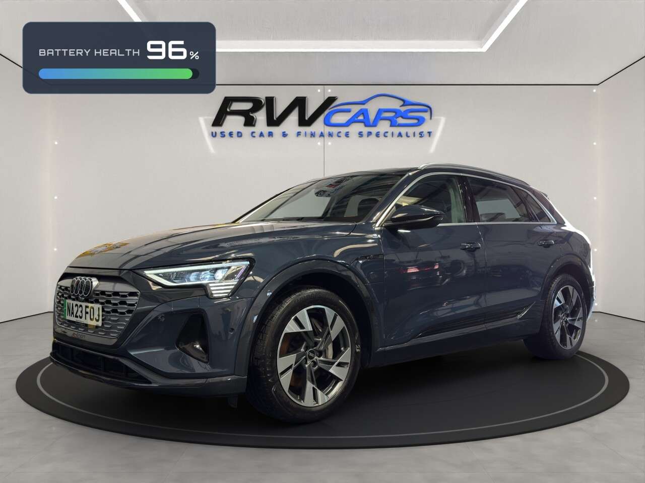A 2023 AUDI Q8 E-TRON 50 Sport SUV 5dr Electric Auto quattro 95kWh (11kW Charger) (340 ps) A 2023 AUDI Q8 E-TRON 50 Sport SUV 5dr Electric Auto quattro 95kWh (11kW Charger) (340 ps)