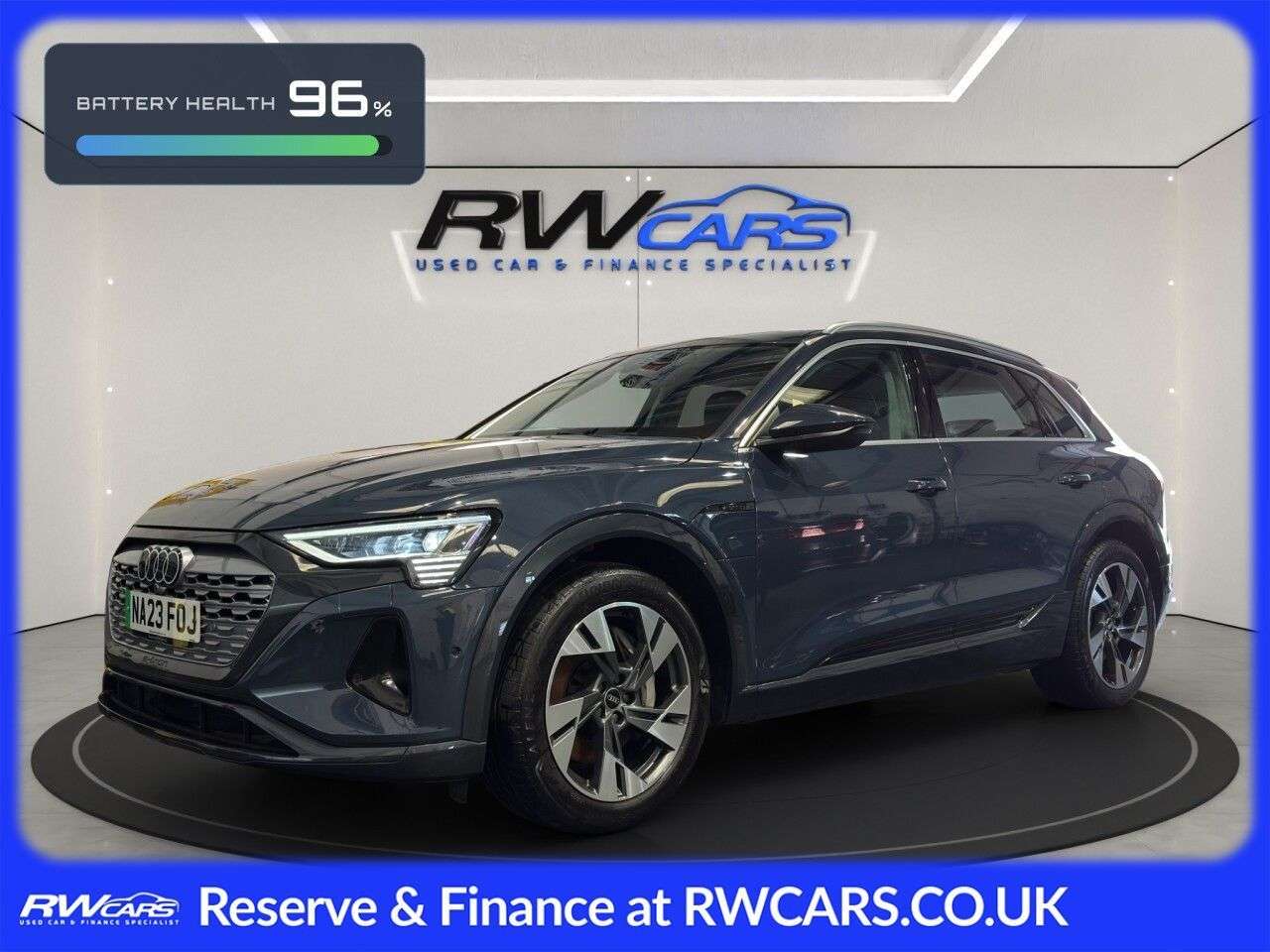 A 2023 AUDI Q8 E-TRON 50 Sport SUV 5dr Electric Auto quattro 95kWh (11kW Charger) (340 ps) A 2023 AUDI Q8 E-TRON 50 Sport SUV 5dr Electric Auto quattro 95kWh (11kW Charger) (340 ps)