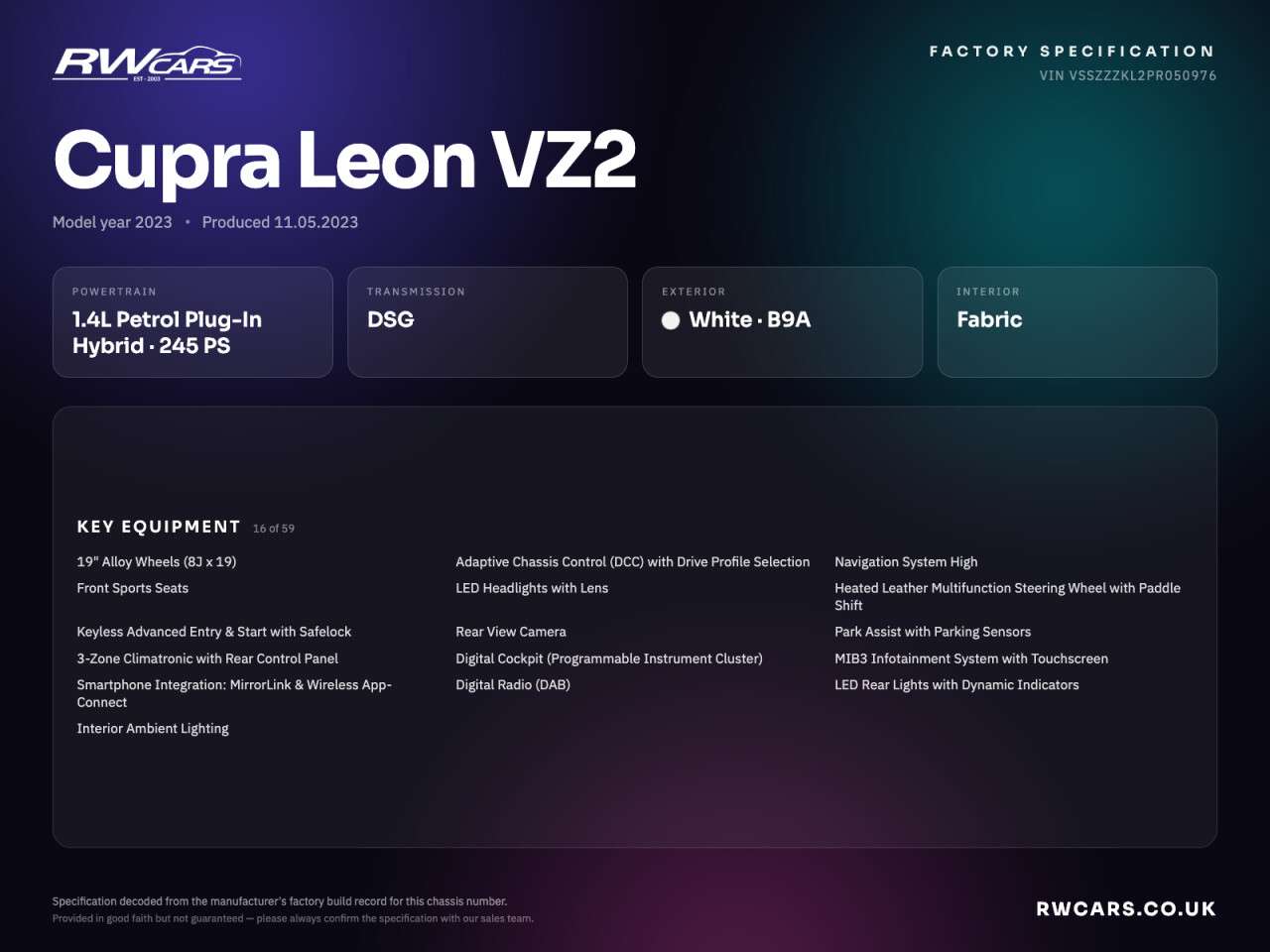 2023 CUPRA LEON 2023 CUPRA LEON