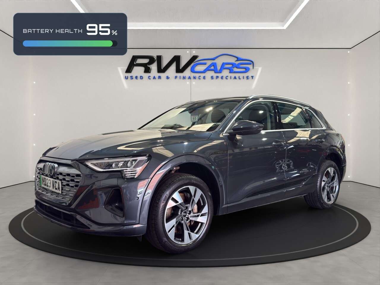 A 2023 AUDI Q8 E-TRON 50 Sport SUV 5dr Electric Auto quattro 95kWh (11kW Charger) (340 ps) A 2023 AUDI Q8 E-TRON 50 Sport SUV 5dr Electric Auto quattro 95kWh (11kW Charger) (340 ps)