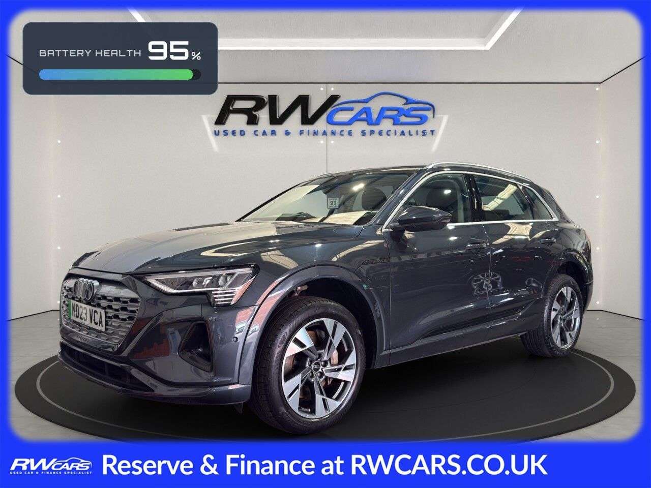 A 2023 AUDI Q8 E-TRON 50 Sport SUV 5dr Electric Auto quattro 95kWh (11kW Charger) (340 ps) A 2023 AUDI Q8 E-TRON 50 Sport SUV 5dr Electric Auto quattro 95kWh (11kW Charger) (340 ps)