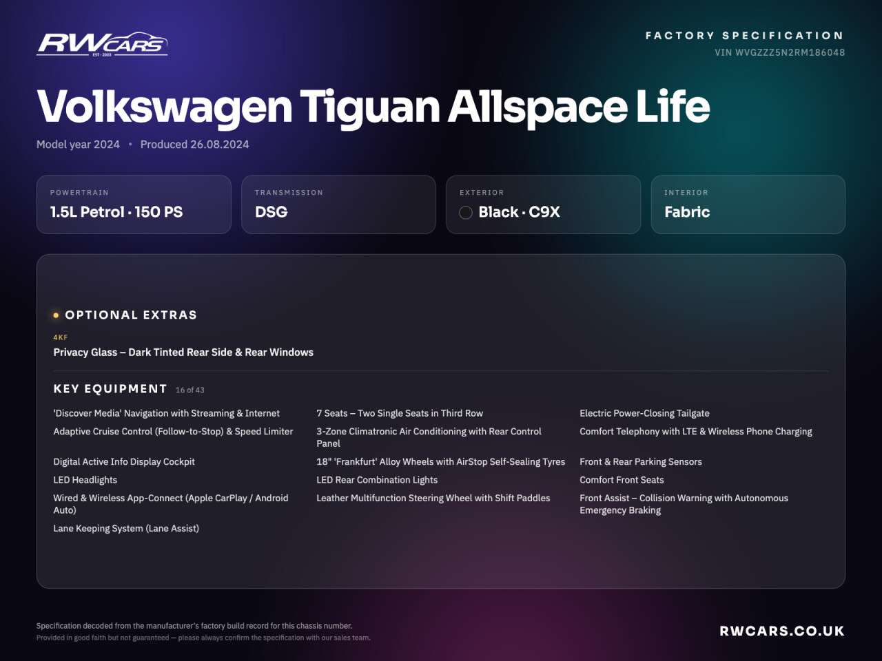 2024 VOLKSWAGEN TIGUAN ALLSPACE 2024 VOLKSWAGEN TIGUAN ALLSPACE