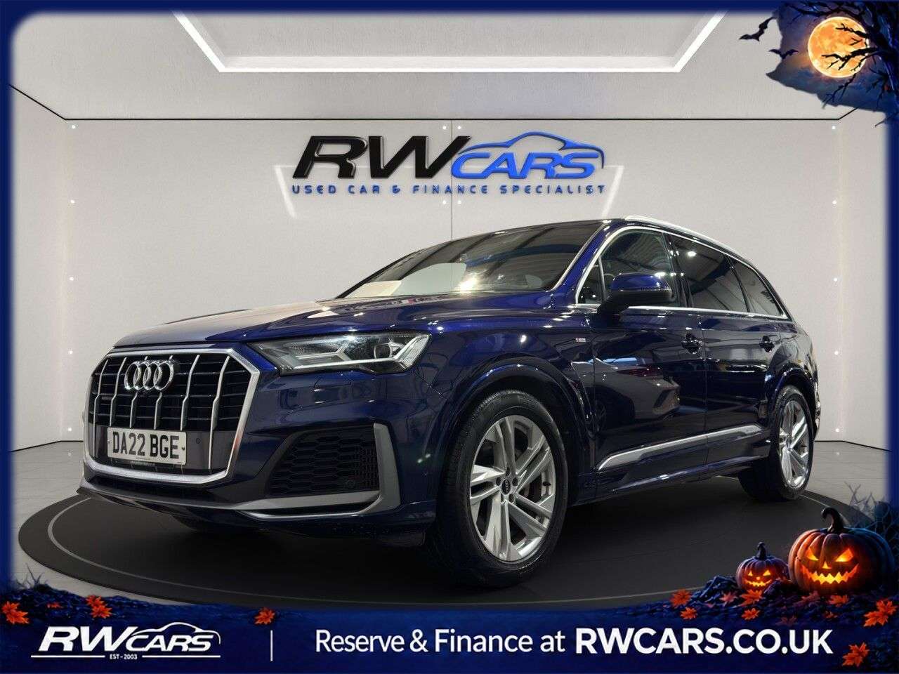 A 2022 AUDI Q7 3.0 TFSI V6 55 S line SUV 5dr Petrol Tiptronic quattro Euro 6 (s/s) (340 ps A 2022 AUDI Q7 3.0 TFSI V6 55 S line SUV 5dr Petrol Tiptronic quattro Euro 6 (s/s) (340 ps