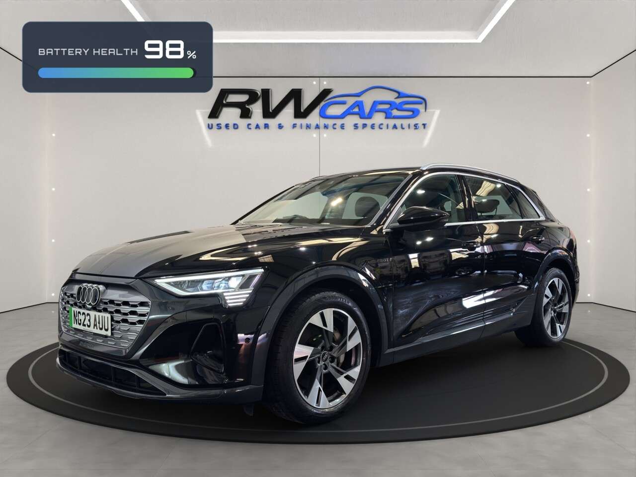 A 2023 AUDI Q8 E-TRON 50 Sport SUV 5dr Electric Auto quattro 95kWh (11kW Charger) (340 ps) A 2023 AUDI Q8 E-TRON 50 Sport SUV 5dr Electric Auto quattro 95kWh (11kW Charger) (340 ps)