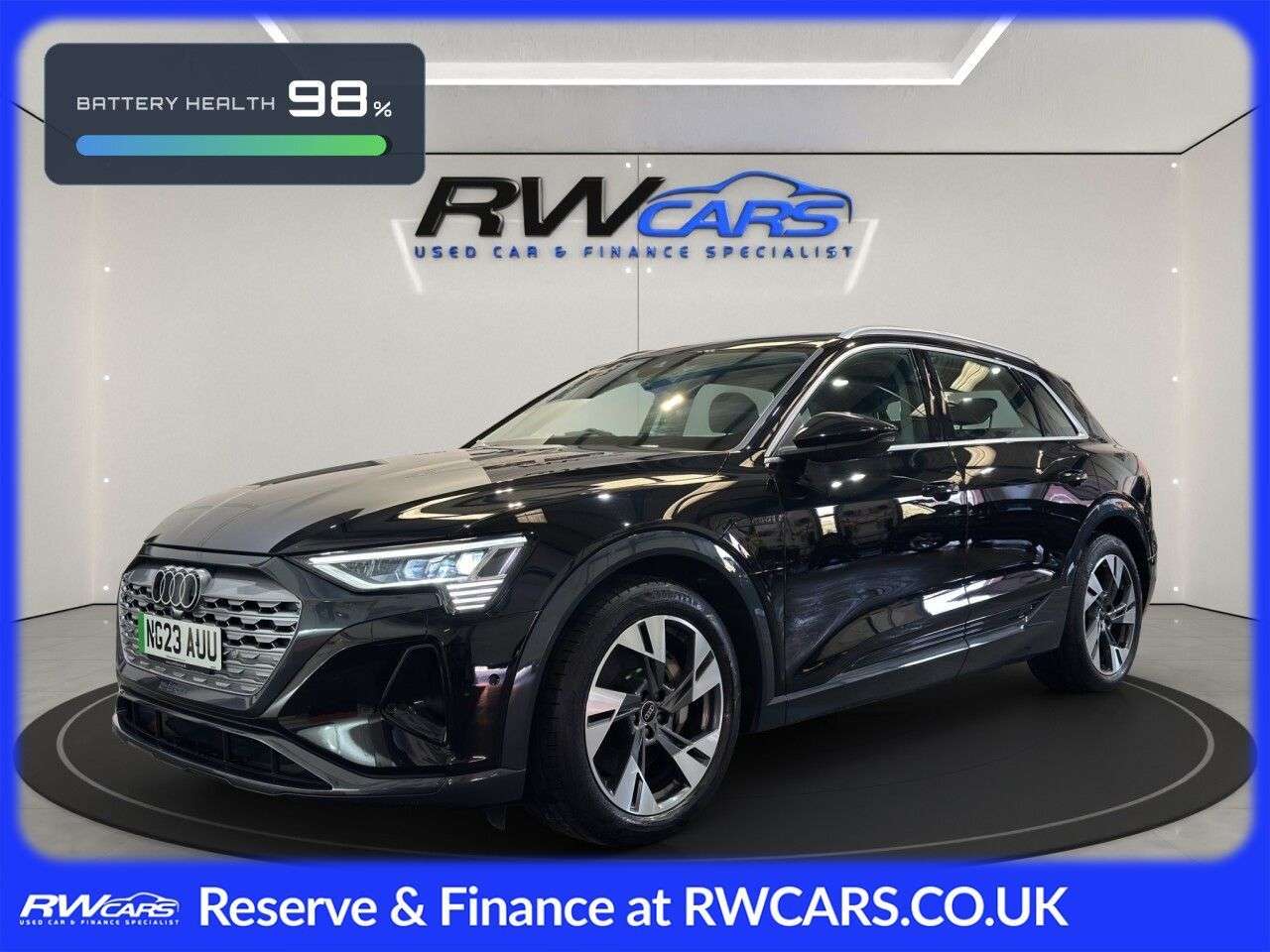 A 2023 AUDI Q8 E-TRON 50 Sport SUV 5dr Electric Auto quattro 95kWh (11kW Charger) (340 ps) A 2023 AUDI Q8 E-TRON 50 Sport SUV 5dr Electric Auto quattro 95kWh (11kW Charger) (340 ps)