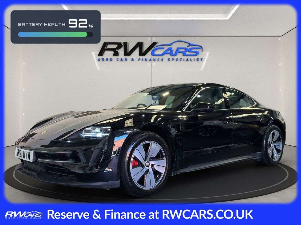 A 2021 PORSCHE TAYCAN Performance 79.2kWh 4S Saloon 4dr Electric Auto 4WD (530 ps) A 2021 PORSCHE TAYCAN Performance 79.2kWh 4S Saloon 4dr Electric Auto 4WD (530 ps)