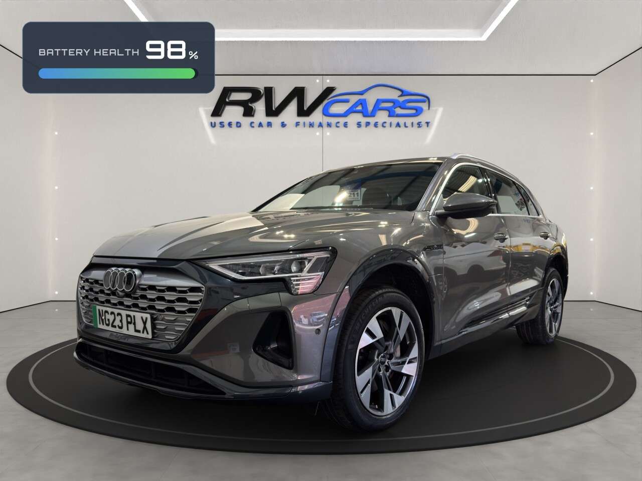 A 2023 AUDI Q8 E-TRON 50 Sport SUV 5dr Electric Auto quattro 95kWh (11kW Charger) (340 ps) A 2023 AUDI Q8 E-TRON 50 Sport SUV 5dr Electric Auto quattro 95kWh (11kW Charger) (340 ps)